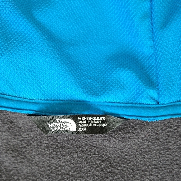 The North Face Charcoal Gray and Blue Hoodie LIKE NEW, small Polyester - Picture 5 of 6